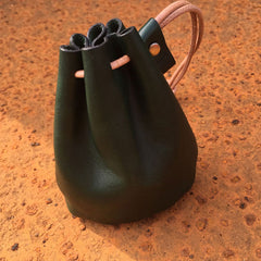 Handmade Leather Mens Women Key Cool Change Wallet Coin Pouch for Men