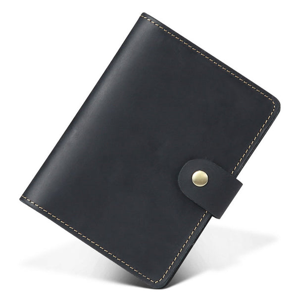 Cool Leather Mens Small Passport Wallet Slim Travel Wallets for Men - iwalletsmen