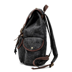 Cool Gray Fashion Mens Green Large Travel Backpack  14'' Computer Backpack for Men - iwalletsmen