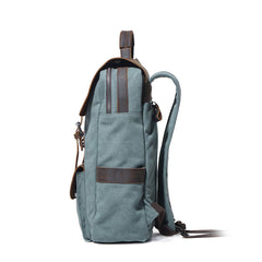 Cool Gray Canvas Travel Backpack Mens Canvas Backpack Canvas School Bag for Men - iwalletsmen