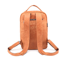 Cool Leather Mens 13inch Computer Backpack School Backpack Travel Backpack for Men - iwalletsmen