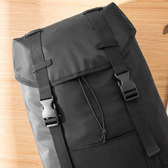 Black Cool Mens Nylon 15 inches Large Student Backpacks Hiking Backpacks Travel Backpacks Laptop Backpack for men - iwalletsmen