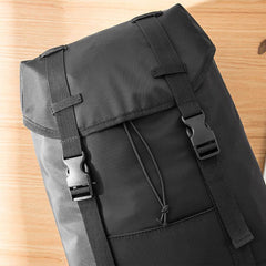 Black Cool Mens Nylon 15 inches Large Student Backpacks Hiking Backpacks Travel Backpacks Laptop Backpack for men - iwalletsmen