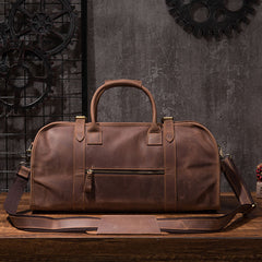 Cool Leather Mens Overnight Bags Weekender Bag Vintage Travel Bags Duffle Bag for Men - iwalletsmen