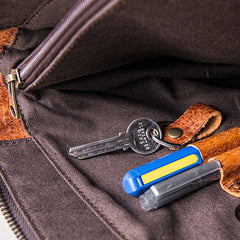 Genuine Leather Mens Cool Messenger Bag Work Bag Satchel Bag Briefcase Bag for men