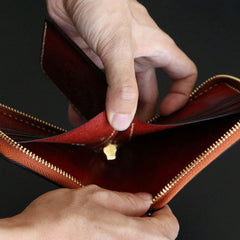 Handmade Leather Mens Chain Biker Wallet Cool Leather Wallet Small Wallets for Men - iwalletsmen