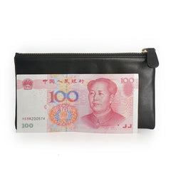Black Mens Leather Zipper Slim Long Wallet Phone Long Wallet for Men - iwalletsmen