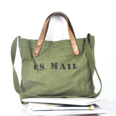 Blue Fashion Canvas Mens Womens Tote Handbag Messenger Bags Green Shoulder Tote Bag For Men and Women - iwalletsmen