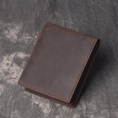 Cool RFID Leather Mens Bifold Small Wallet billfold Wallet Front Pocket Wallets for Men - iwalletsmen