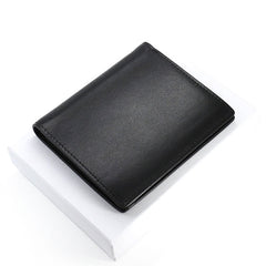 Leather Mens Slim Bifold Small Wallet Front Pocket Wallet Small Wallet for Men - iwalletsmen