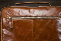 Leather Mens Briefcase Messenger Bag Business Handbag Shoulder Bags for Men - iwalletsmen