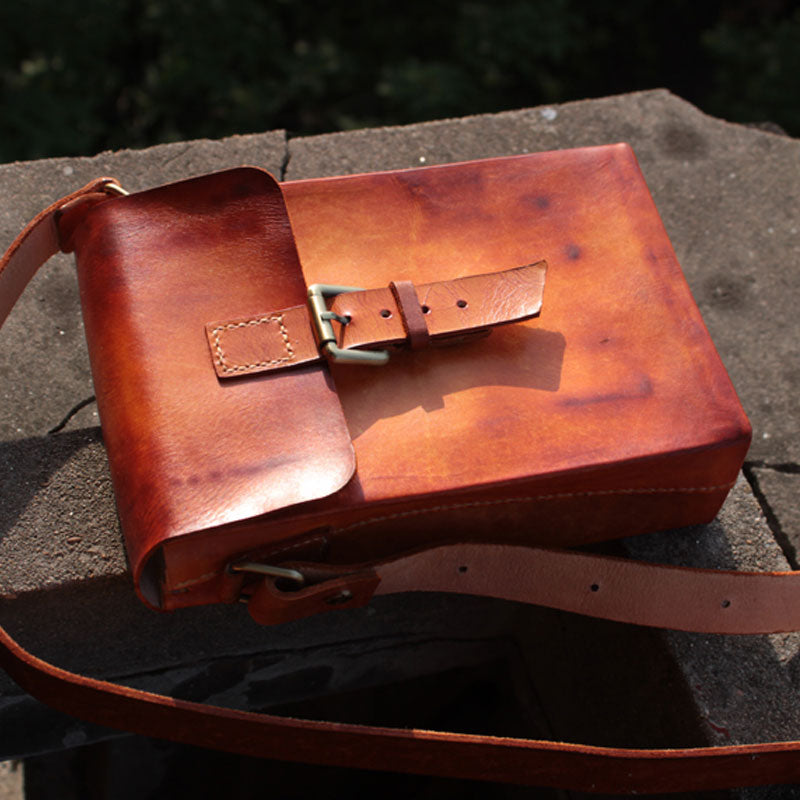 box leather bag