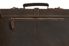 Vintage Mens Leather Briefcase Business Handbag Shoulder Bags For Men - iwalletsmen