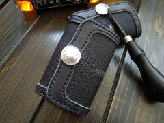 Handmade Leather Mens Cool Key Wallet Car Key Holder Car Key Case for Camel Men