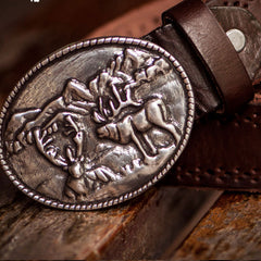 Handmade Genuine Leather Mens Belt Custom Cool Leather Men Black Belt for Men