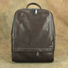 Vintage Leather Men's Backpack 13'' Laptop Backpack School Backpack For Men - iwalletsmen
