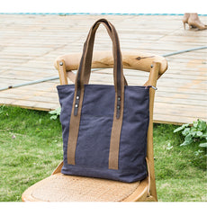 Casual Canvas Mens Womens Large 14‘’ Khaki Handbag Tote Bag Brown Shoulder Bag Tote Purse For Men - iwalletsmen