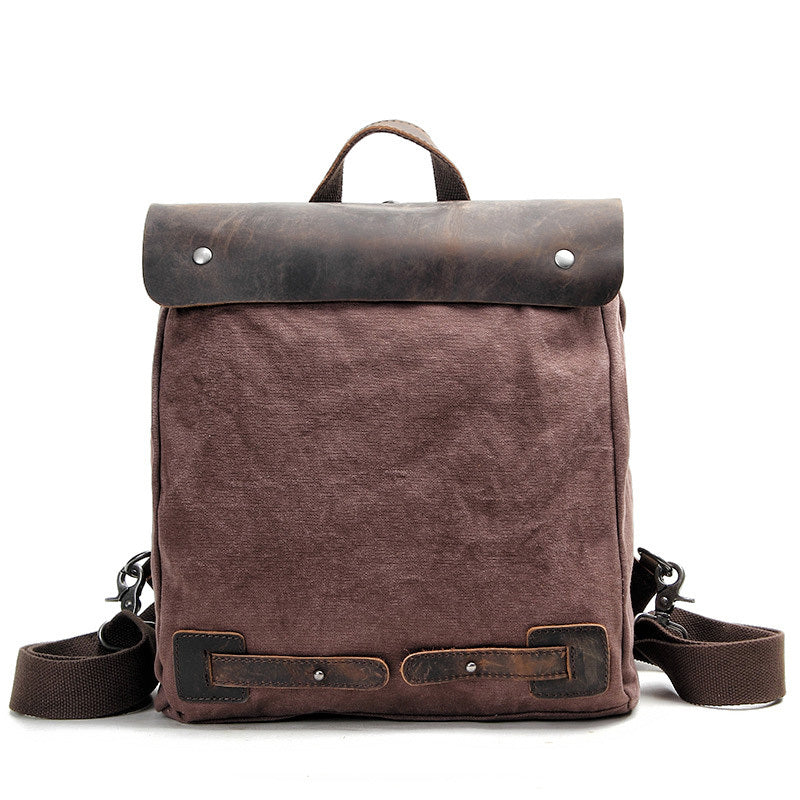 canvas and leather computer backpack Cool Canvas Leather Mens Womens White Small College Computer Backpack – iwalletsmen