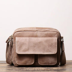 Black LEATHER MEN'S Small Side bag Brown Side Bag MESSENGER BAG Brown Courier Bag FOR MEN - iwalletsmen