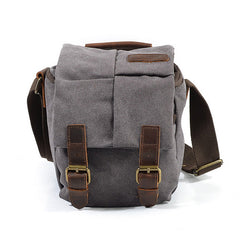 Brown CANVAS WATERPROOF MENS Small Side CAMERA Bag LARGE NIKON CAMERA BAG Gray DSLR CAMERA BAG FOR MEN - iwalletsmen