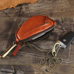 Genuine Leather Mens Cool Key Wallet Car Key Change Coin Holder Car Key Case for Men