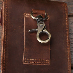 Leather Mens Cigarette Case with Belt Loop Cell Phone Holster Belt Pouch for Men - iwalletsmen