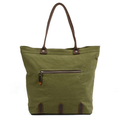 Mens Waxed Canvas Large Tote Bag Canvas Handbag Canvas Shoulder Bag for Men - iwalletsmen
