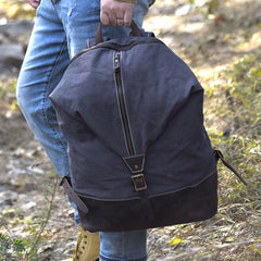 Canvas Mens Cool Backpack Bag Sling Bag Large Travel Bag Hiking Bag for Men