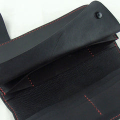 Handmade Leather Biker Wallet Mens Cool Chain Wallet Trucker Wallet with Chain