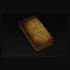 Handmade Leather Tooled Hobbit Mens Long Wallet Cool Leather Wallet Clutch Wallet for Men