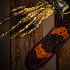 Handmade Genuine Leather Mens Belt Custom Cool Leather Men Black Belt for Men