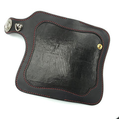 Handmade Leather Biker Wallet Mens Cool Chain Wallet Trucker Wallet with Chain
