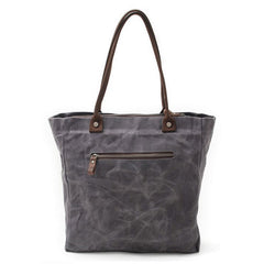 Mens Waxed Canvas Tote Bag Canvas Shopper Bag Canvas Shoulder Bag for Men - iwalletsmen