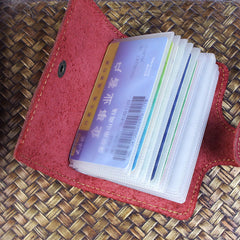 Handmade Leather Floral Mens Cool billfold Wallet Card Holder Small Card Slim Wallets for Men