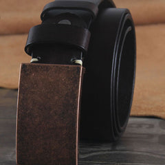 Genuine Leather Punk Rock Biker Trucker Mens Belt Men Black Coffee Belt for Men
