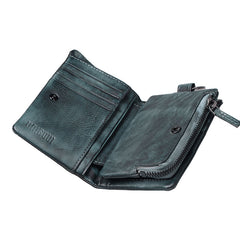 Handmade Mens Cool Leather Small KeyChain Wallet Men Small Wallet for Men - iwalletsmen