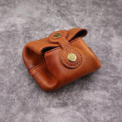 Black Women Mens Leather Coin Purse Coin Pouch Change Case Mini Leather Pouch For Men and Women - iwalletsmen