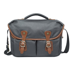 Canvas Leather Mens 14'' Waterproof Army Green CANON CAMERA Khaki Messenger Bag NIKON CAMERA Side BAG DSLR CAMERA BAG - iwalletsmen