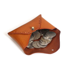 Handmade Leather Mens Change Wallet Card Wallet Front Pocket Wallet Coin Wallet for Men - iwalletsmen