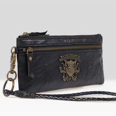 Handmade Leather Mens Chain Biker Wallet Cool Leather Wallet Wrist Wallets for Men - iwalletsmen
