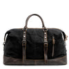 Cool Canvas Leather Mens Black Travel Weekender Bag Waterproof Duffle bag for Men - iwalletsmen