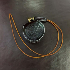 Cool Leather Brown Men's Womens Coin Holder Black Wristlet Change Wallet Coin Case For Men - iwalletsmen