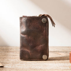 Black Leather Mens Key Holder Wallet Car Key Wallet Key Holder Card Holder For Men - iwalletsmen