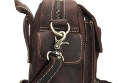 Cool Leather Mens Camera Bag Small Shoulder Bag Crossbody Bag For Men - iwalletsmen