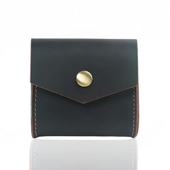 Black Small Card Holder Leather Men's Wallet Coin Holder Brown Charge Holder Small Wallet For Men - iwalletsmen