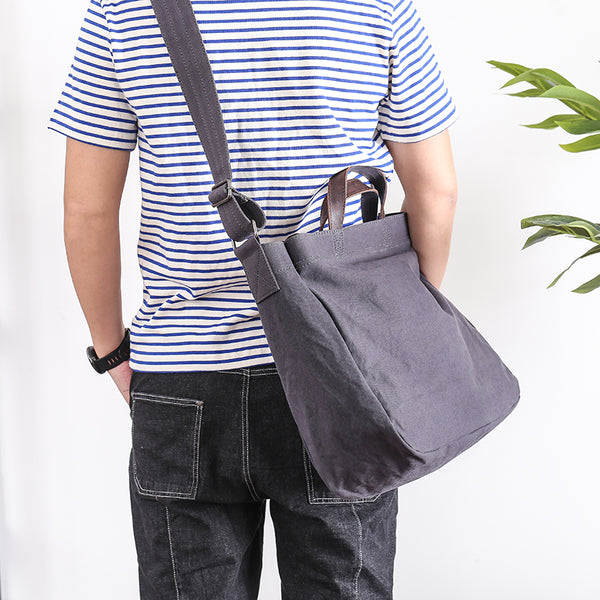 Canvas Mens Womens Large Side Bag Postman Bag Handbag Tote Bag Messenger Bag for Men - iwalletsmen