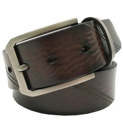 Handmade Cool Dark Brown Mens Leather Belt Black Leather Belt for Men - iwalletsmen