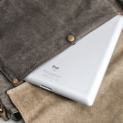 Canvas Mens Cool Small Messenger Bag iPad Bag Chest Bag Bike Bag Cycling Bag for men - iwalletsmen