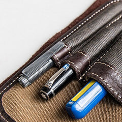 Handmade Leather Mens Cool Long Leather Wallet Bifold Bulky Clutch Wallet for Men - iwalletsmen