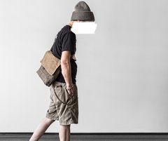 Canvas Mens Cool Small Messenger Bag iPad Bag Chest Bag Bike Bag Cycling Bag for men - iwalletsmen